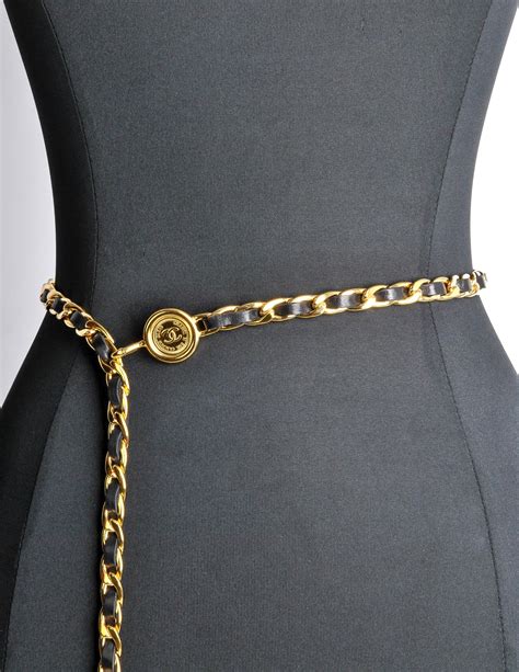 cheap chanel belt|vintage chanel chain belt.